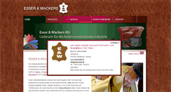 Desktop Screenshot of esser-wackers.de